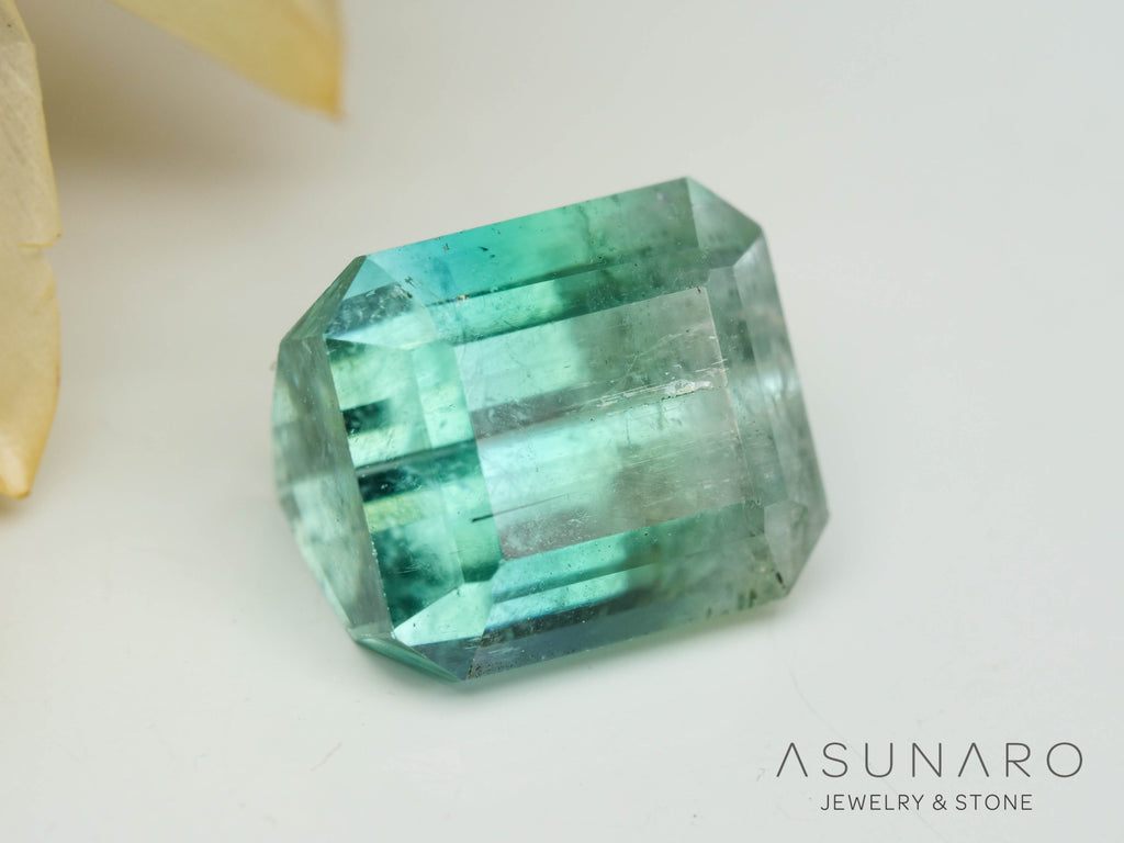 バイカラートルマリン　エメラルドカット　アフガニスタン産　1.50ct【241106-2552】