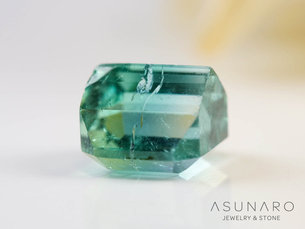 バイカラートルマリン　エメラルドカット　アフガニスタン産　1.04ct【241106-2553】