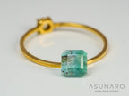 バイカラートルマリン　エメラルドカット　アフガニスタン産　1.07ct【241106-2554】