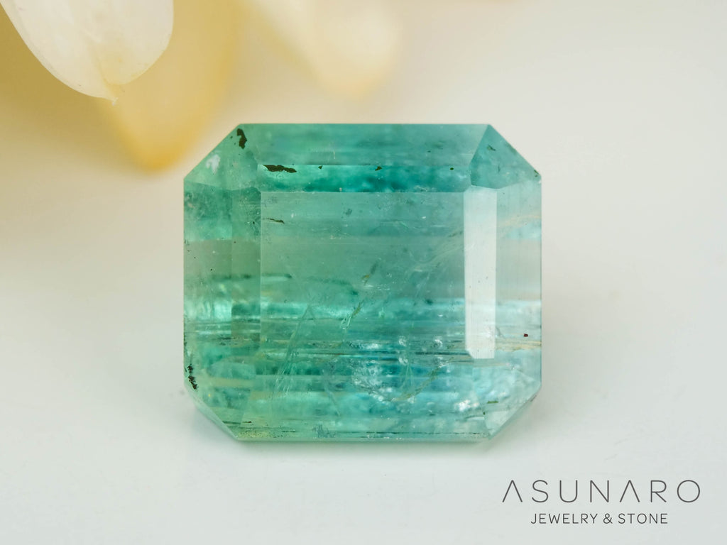 バイカラートルマリン　エメラルドカット　アフガニスタン産　1.16ct【241106-2555】