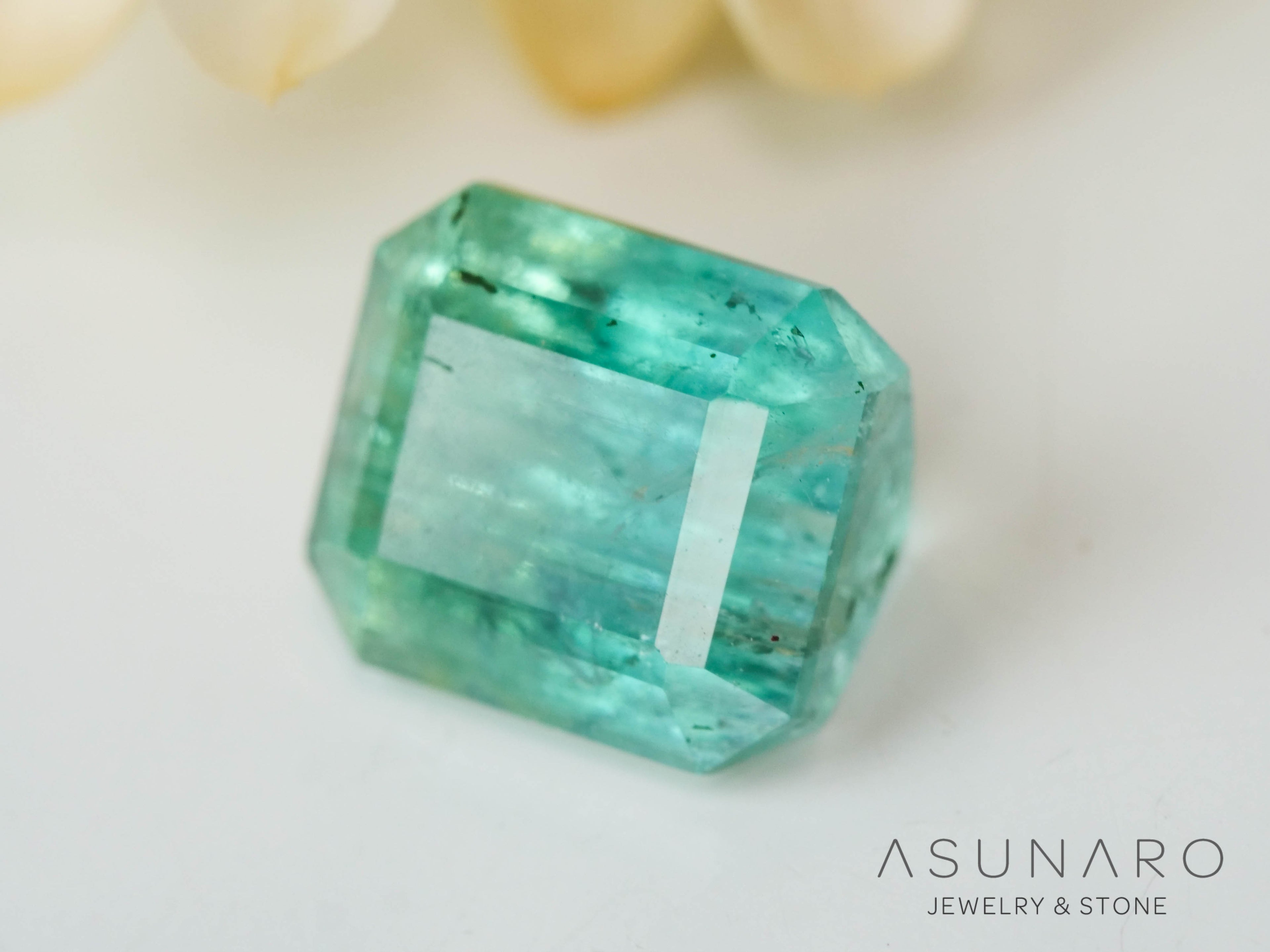 バイカラートルマリン　エメラルドカット　アフガニスタン産　1.16ct【241106-2555】