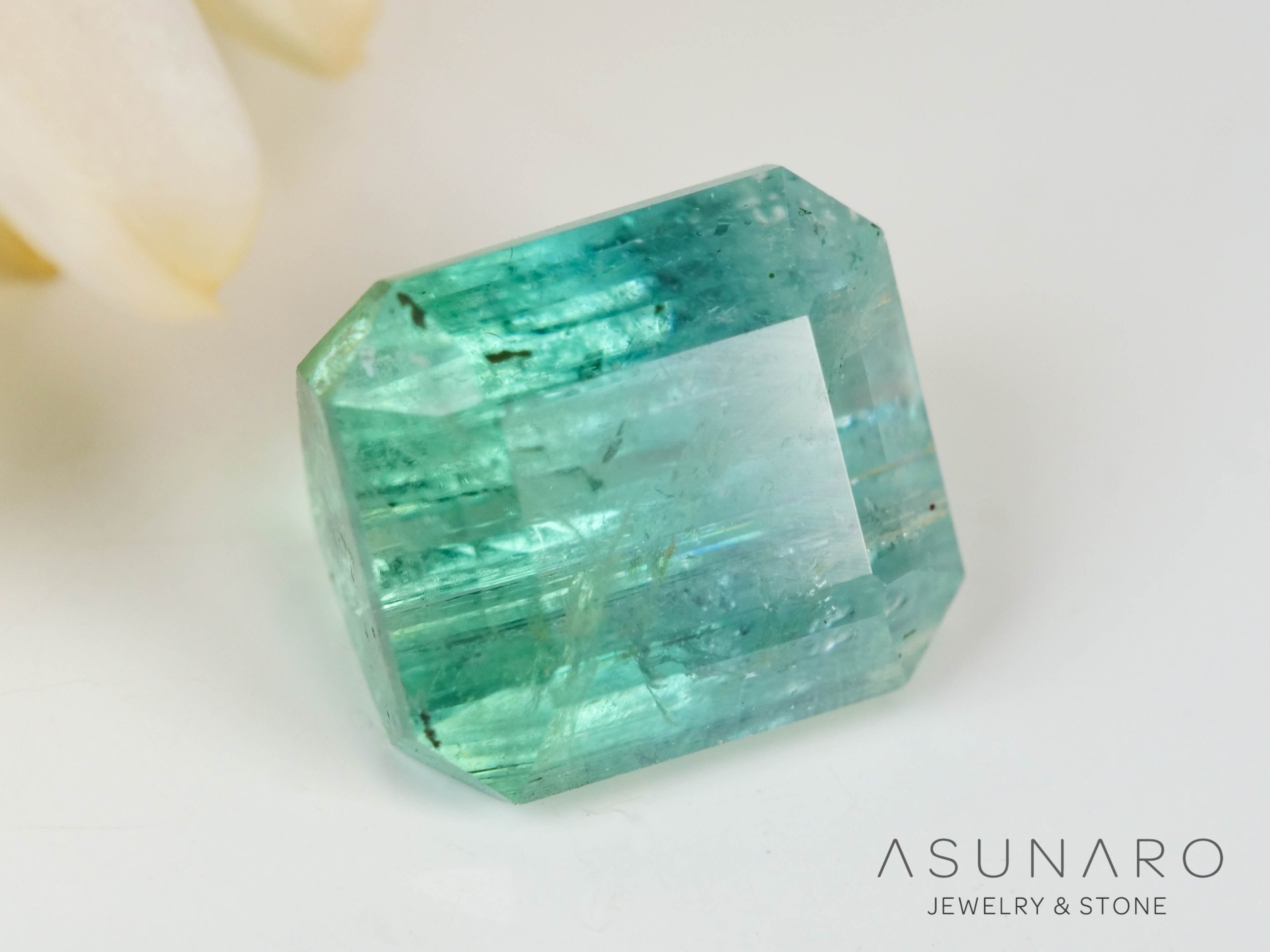 バイカラートルマリン　エメラルドカット　アフガニスタン産　1.16ct【241106-2555】