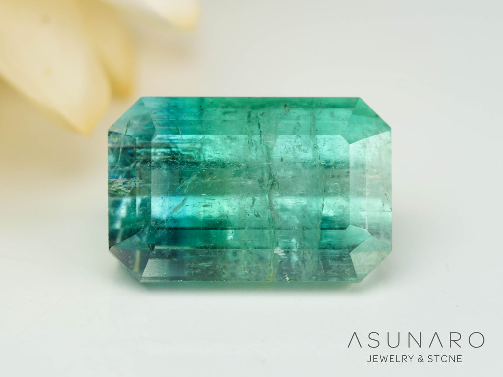 バイカラートルマリン　エメラルドカット　アフガニスタン産　2.91ct【241106-2556】