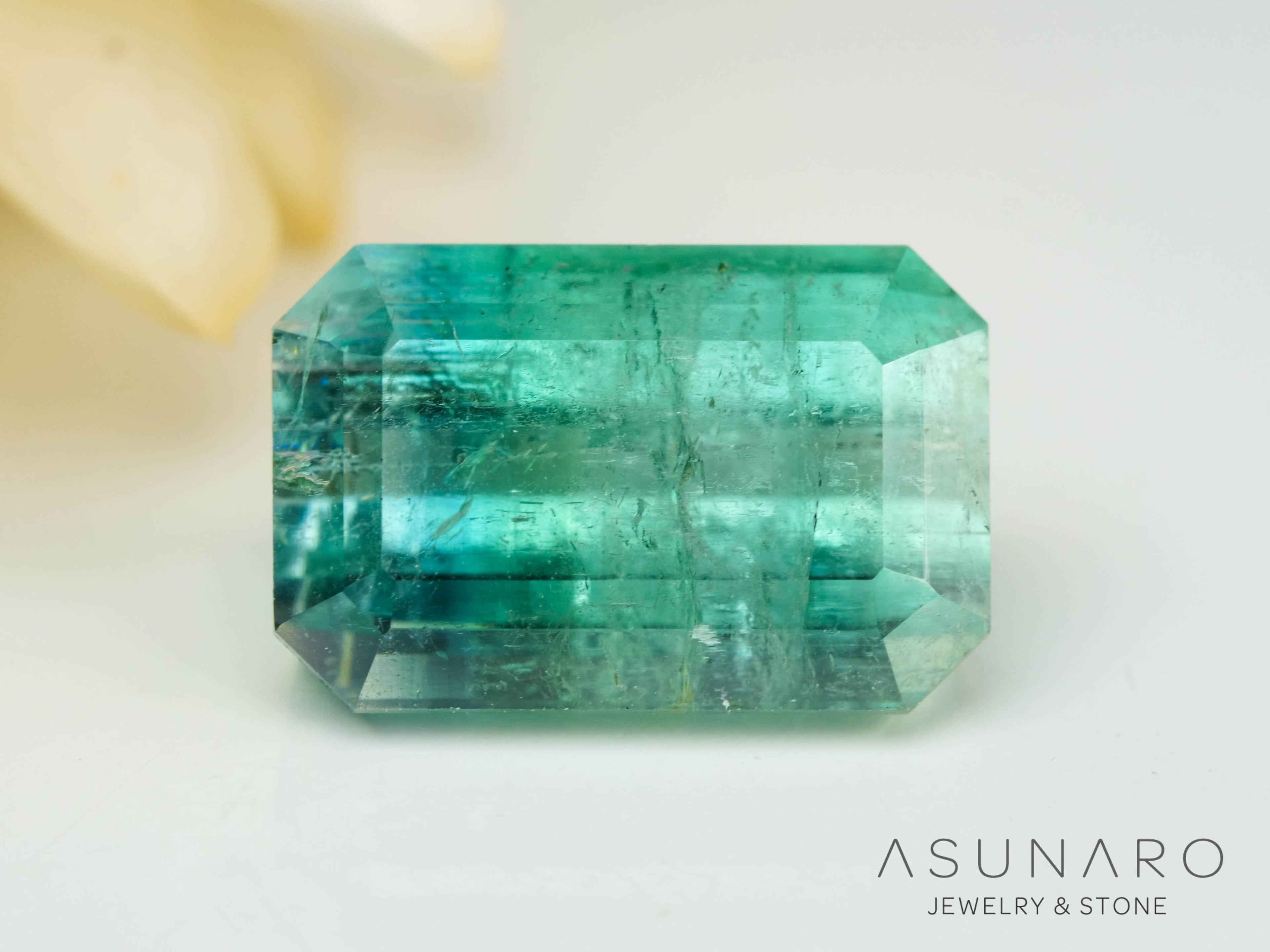 バイカラートルマリン　エメラルドカット　アフガニスタン産　2.91ct【241106-2556】