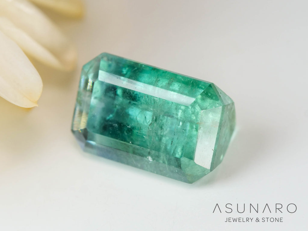 バイカラートルマリン　エメラルドカット　アフガニスタン産　2.91ct【241106-2556】