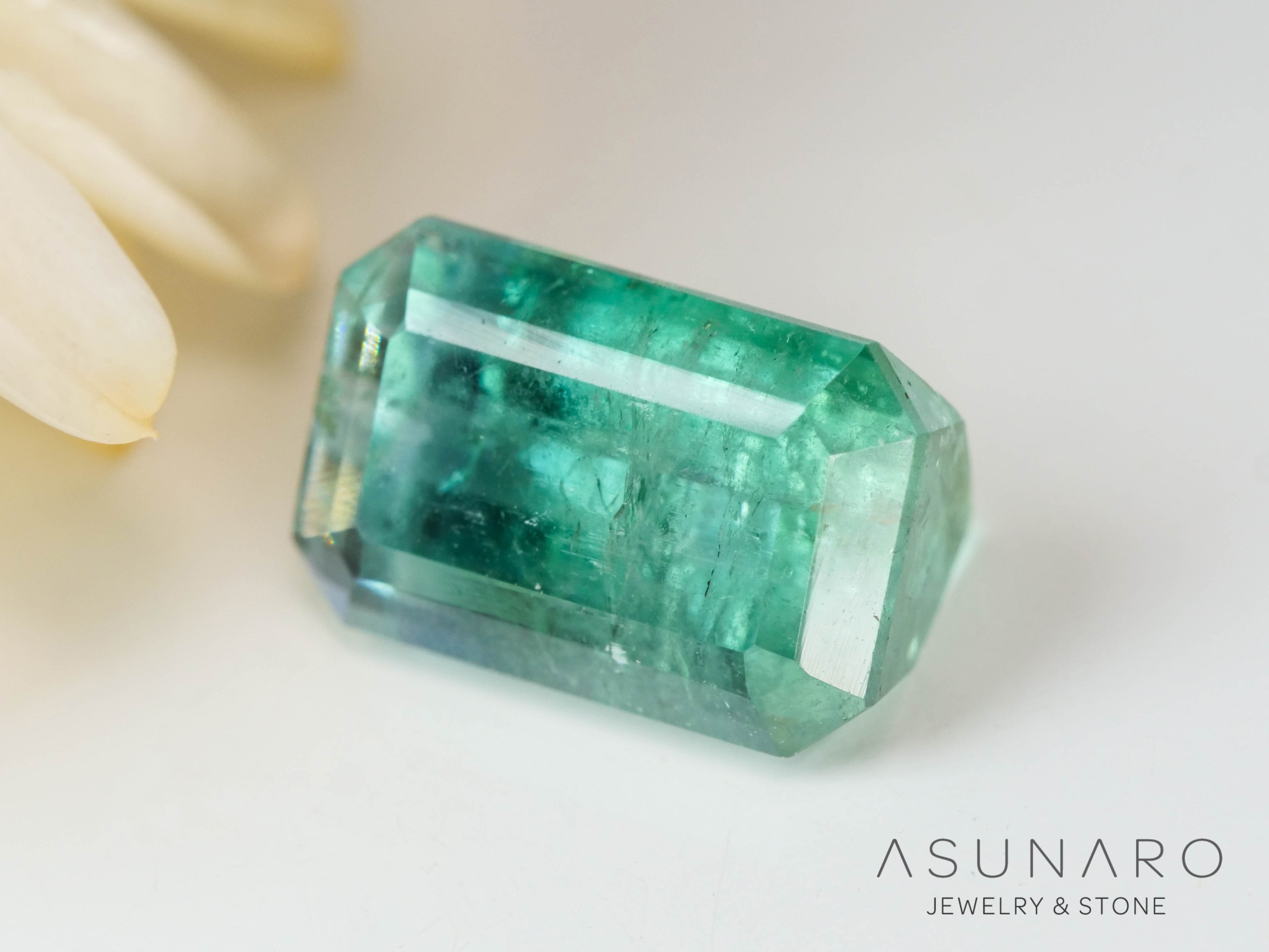 バイカラートルマリン　エメラルドカット　アフガニスタン産　2.91ct【241106-2556】