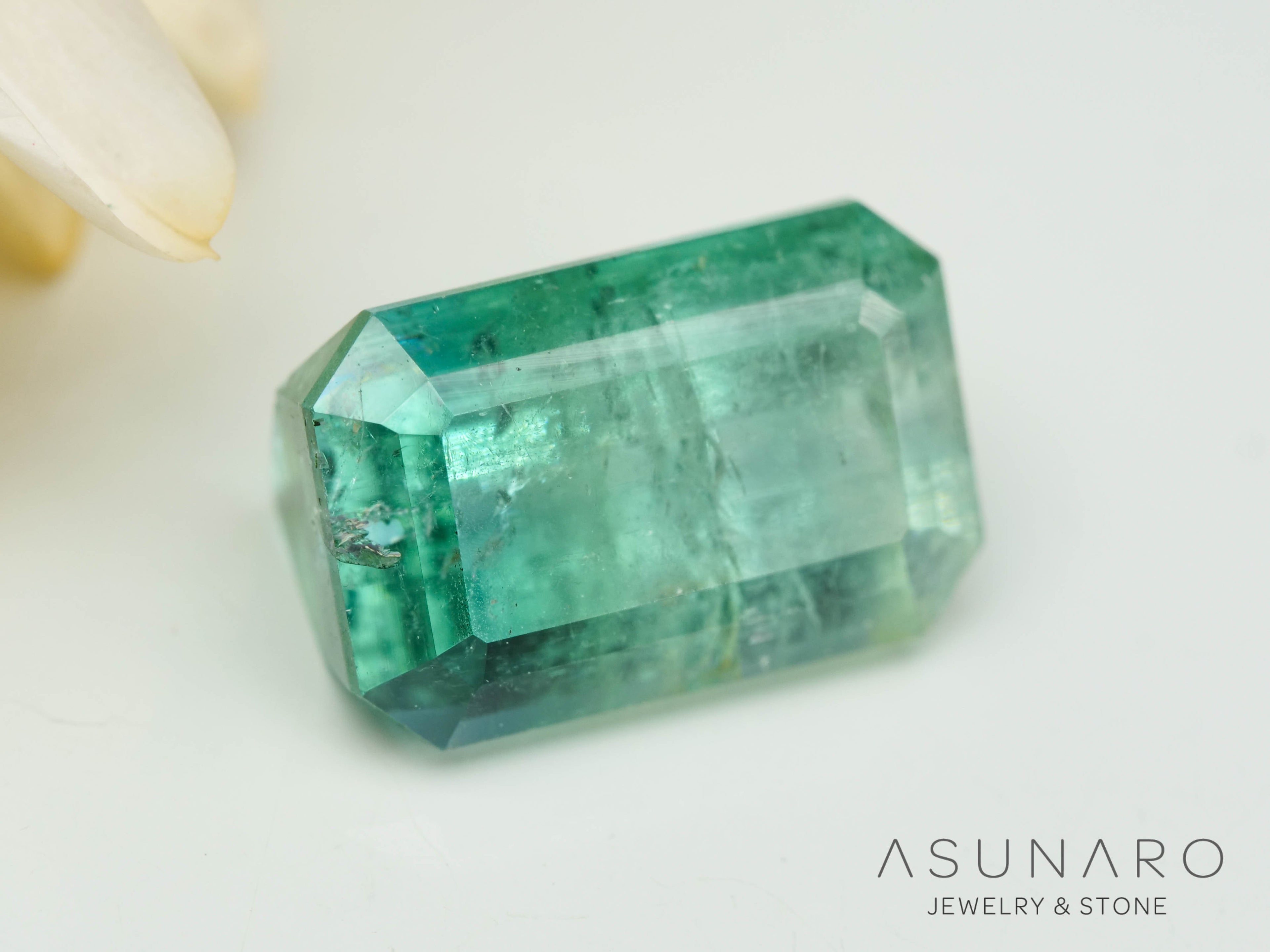 バイカラートルマリン　エメラルドカット　アフガニスタン産　2.91ct【241106-2556】