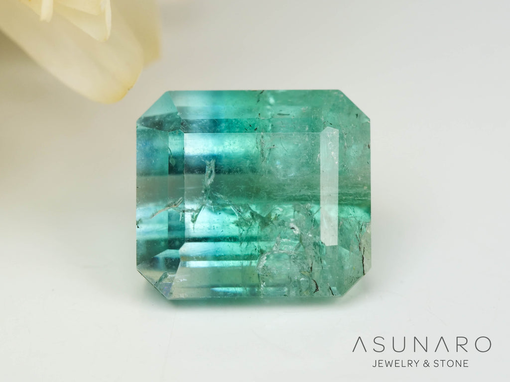 バイカラートルマリン　エメラルドカット　アフガニスタン産　2.30ct【241106-2557】