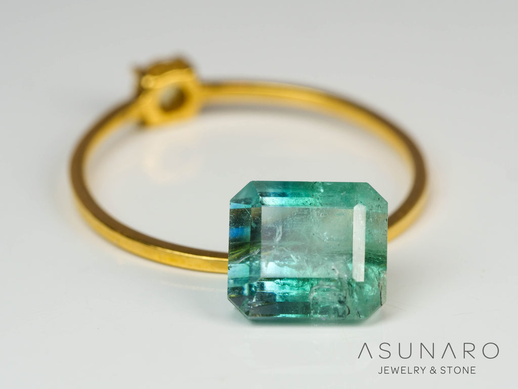 バイカラートルマリン　エメラルドカット　アフガニスタン産　2.30ct【241106-2557】