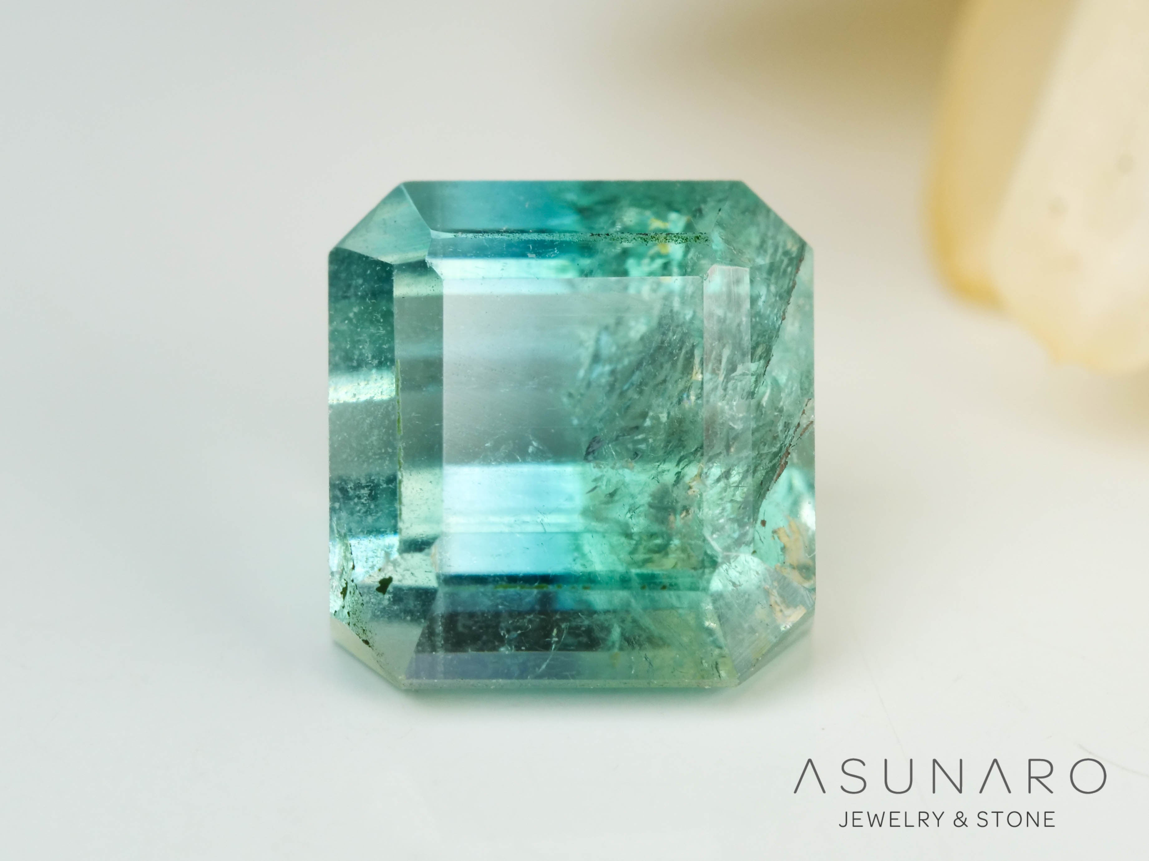 バイカラートルマリン　エメラルドカット　アフガニスタン産　1.33ct【241106-2559】