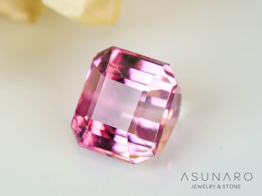 バイカラートルマリン　エメラルドカット　コンゴ産　0.69ct【241028-2563】