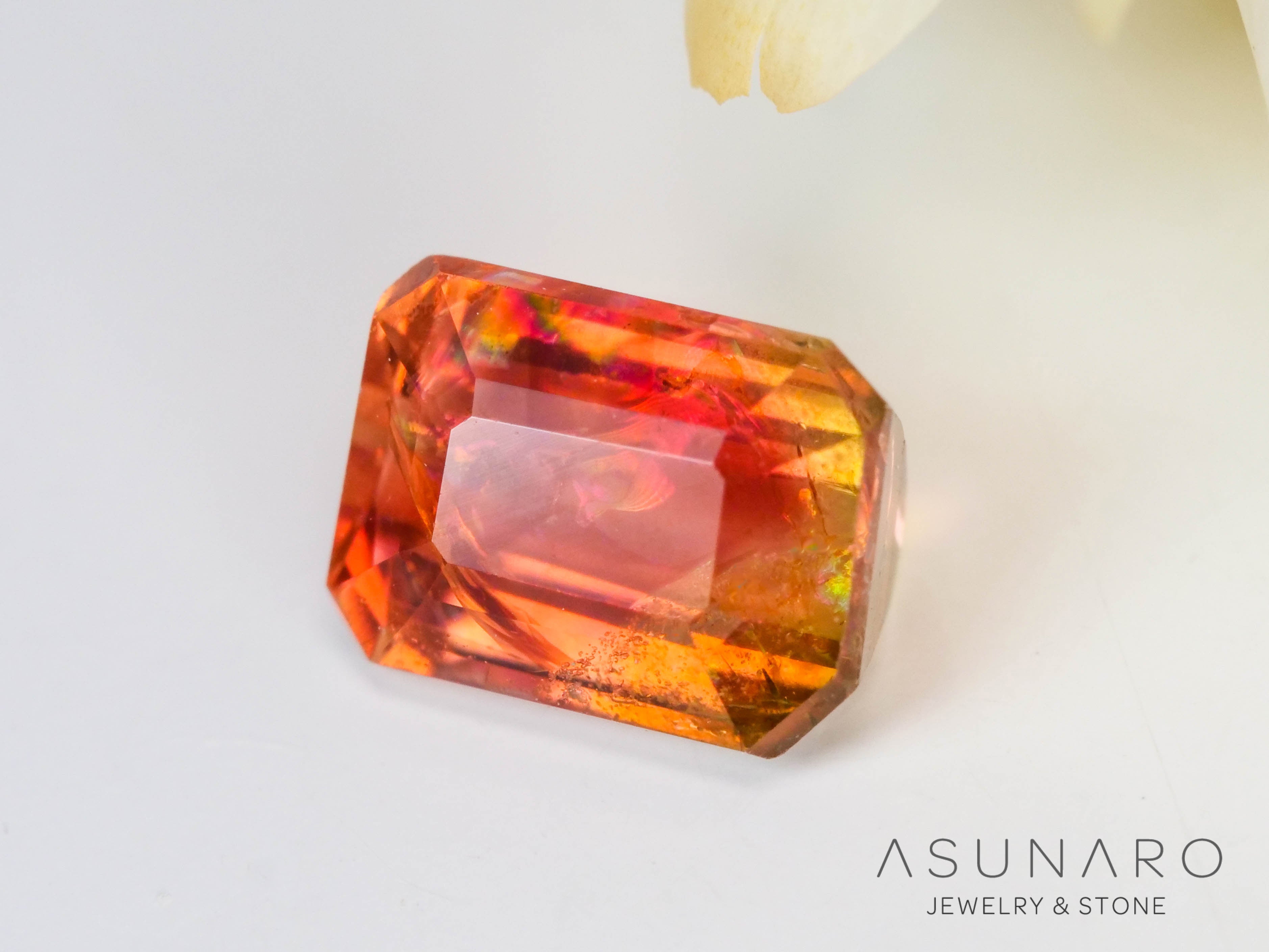 バイカラートルマリン　エメラルドカット　コンゴ産　0.71ct【241028-2569】