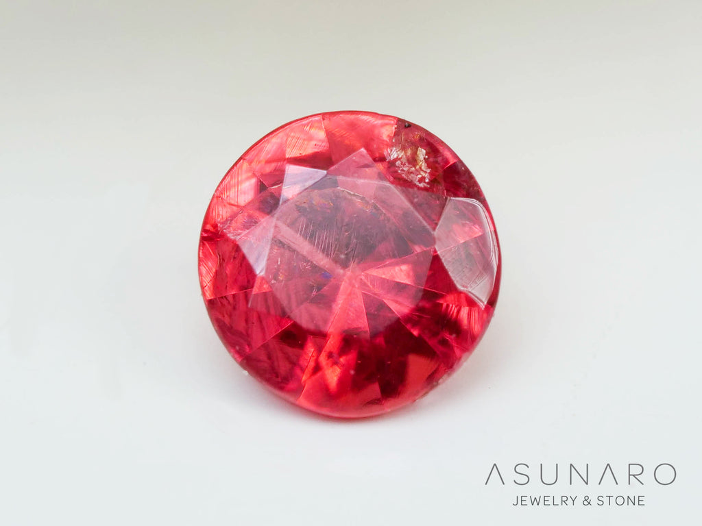 ピンクスピネル 　ラウンドカット　スリランカ産　0.11ct　【241026-2623】