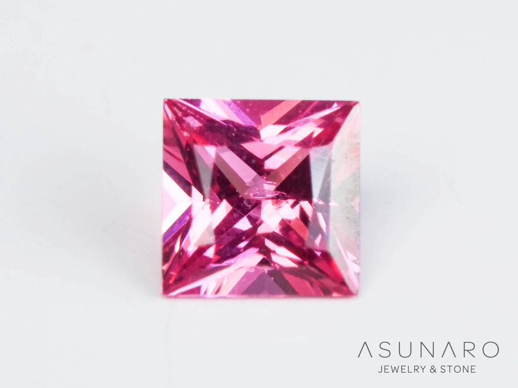 ピンクスピネル 　プリンセスカット　スリランカ産　0.16ct　【241026-2637】