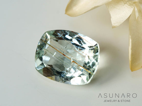 ルチル入り　アクアマリン　クッションカット ブラジル産　1.93ct【241105-2643】