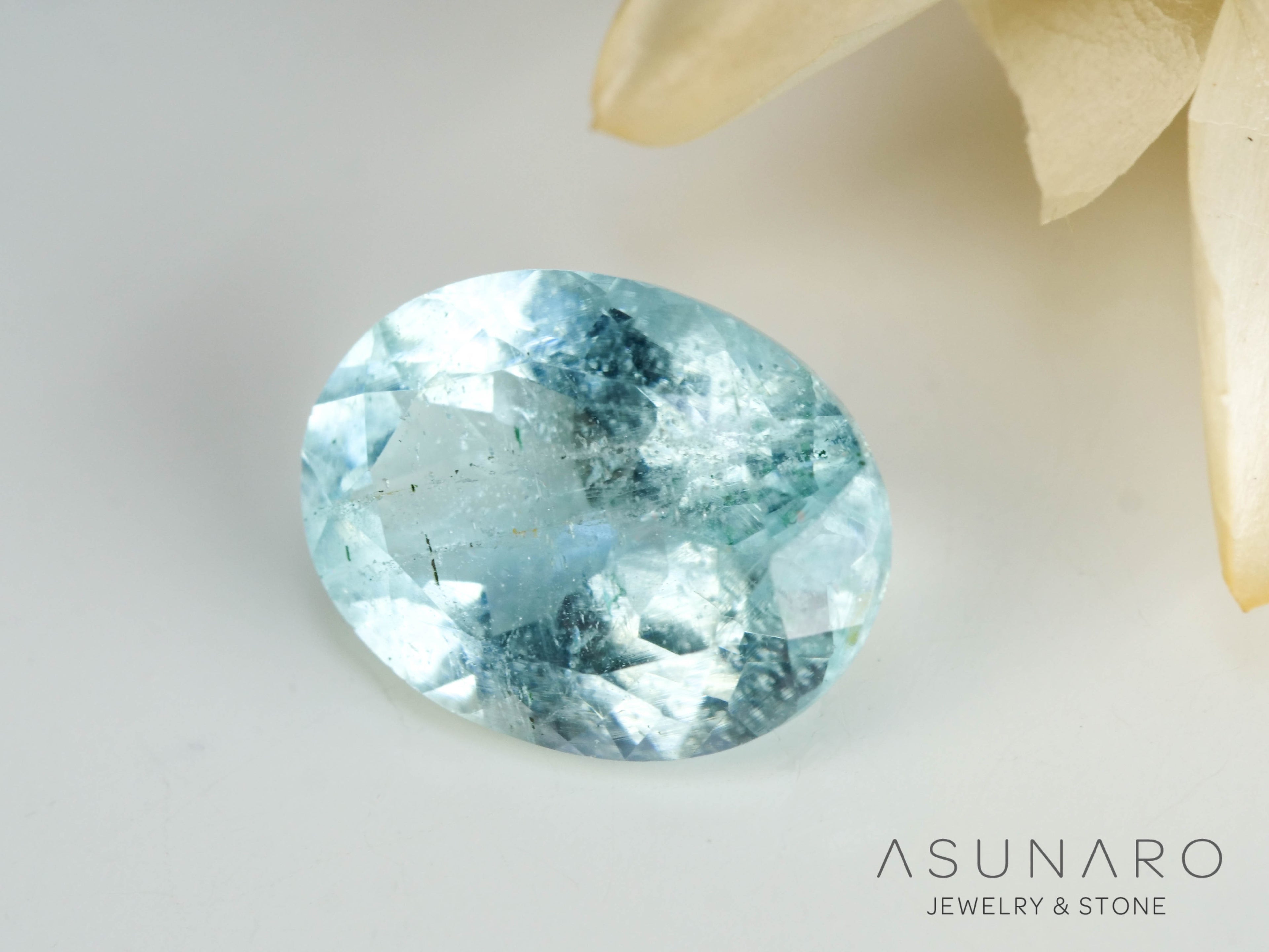 アクアマリン　オーバルカット ブラジル産　1.23ct【241105-2654】