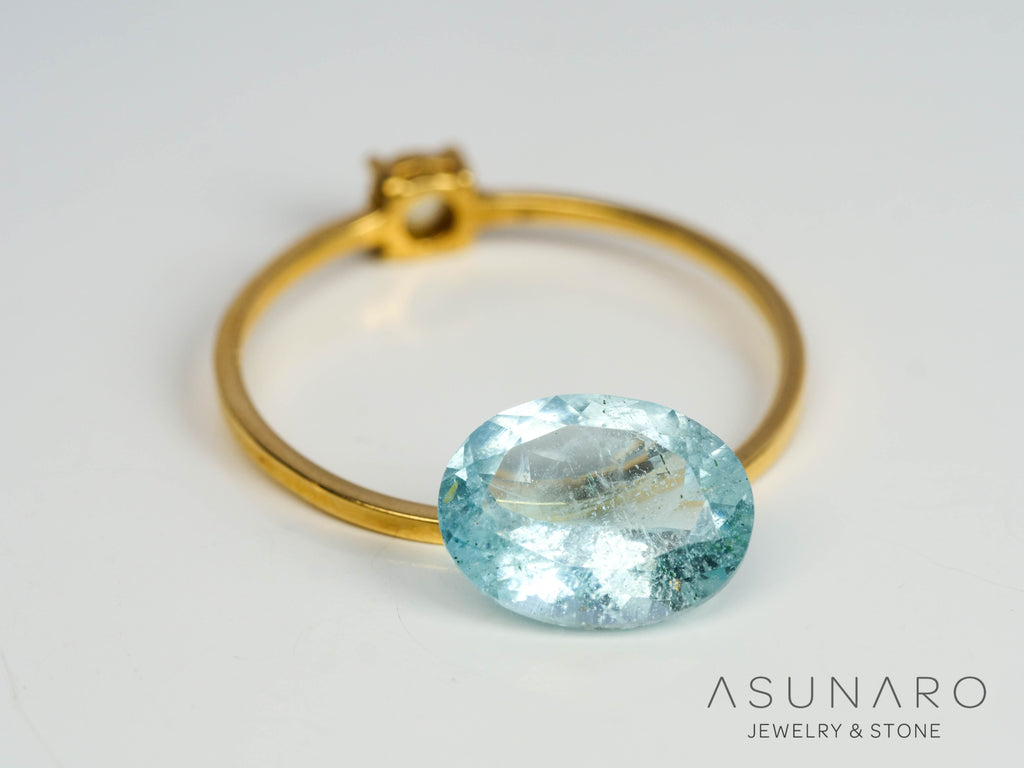 アクアマリン　オーバルカット ブラジル産　1.23ct【241105-2654】