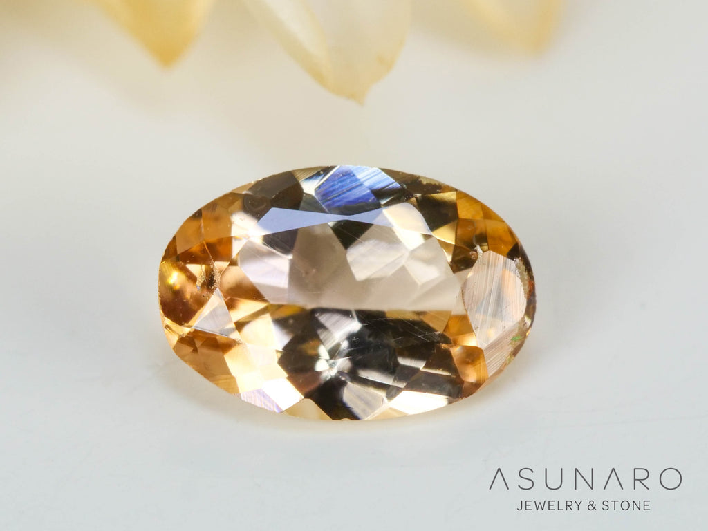 バイカラーゾイサイト（タンザナイト）  オーバルカット　タンザニア産　0.39ct【241122-2609】