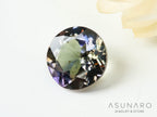 バイカラーゾイサイト（タンザナイト）  ラウンドカット　タンザニア産　0.32ct【241122-2622】