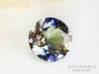 バイカラーゾイサイト（タンザナイト）  ラウンドカット　タンザニア産　0.32ct【241122-2622】