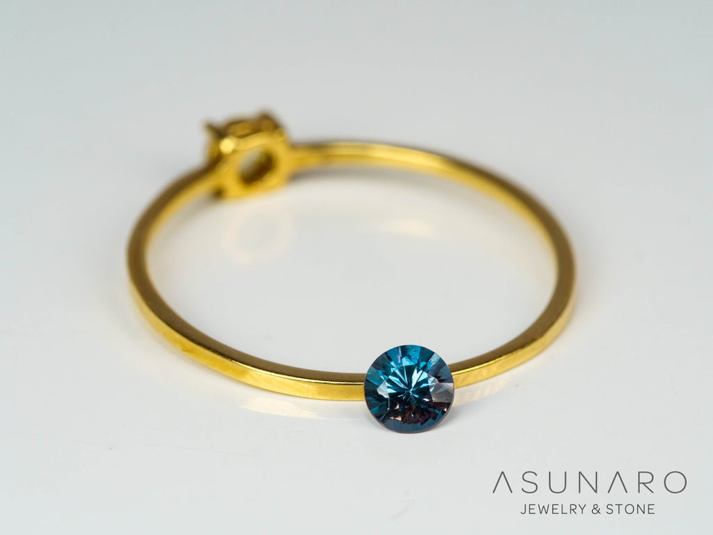 ベキリーブルーガーネット　ラウンドカット　 マダガスカル産　0.20ct【250117-2662】