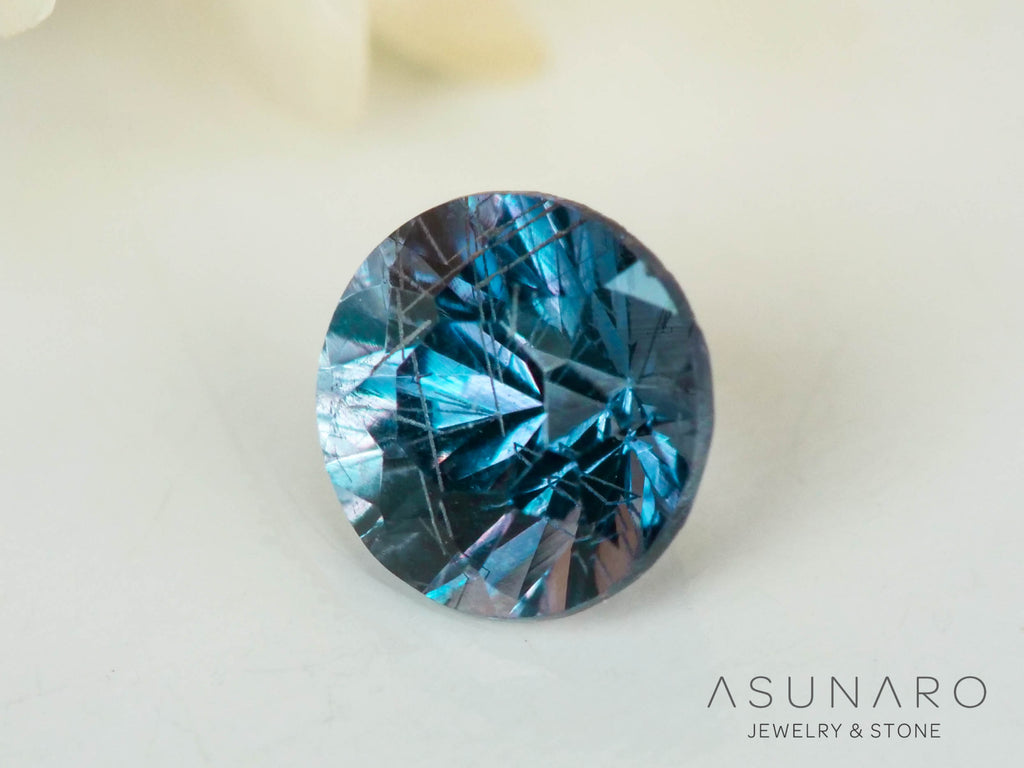 ベキリーブルーガーネット　ラウンドカット　 マダガスカル産　0.20ct【250117-2667】