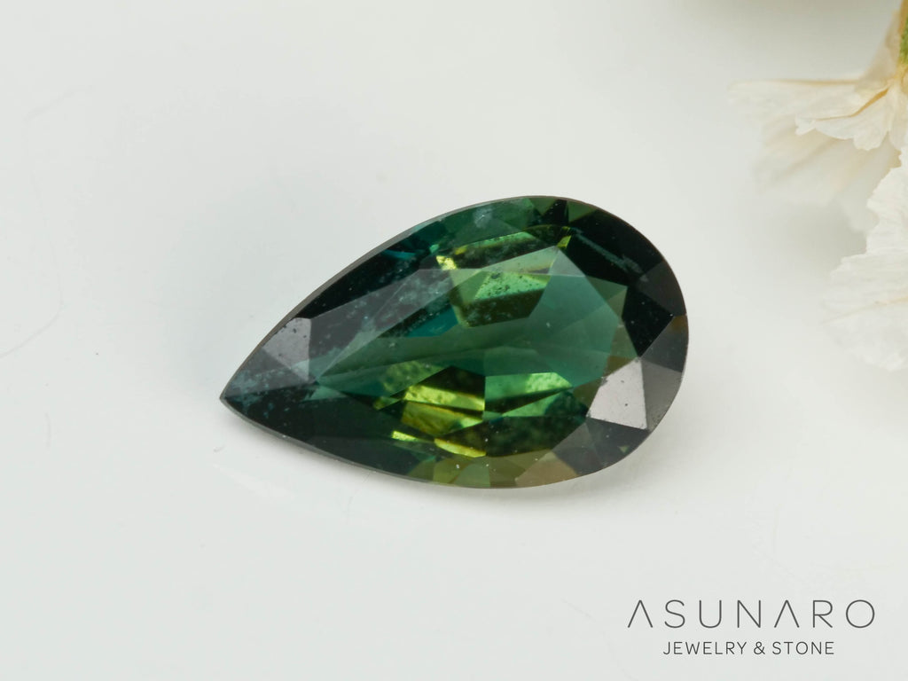 バイカラーラズライト　ペアシェイプ　パキスタン産　0.33ct【241111-2702】