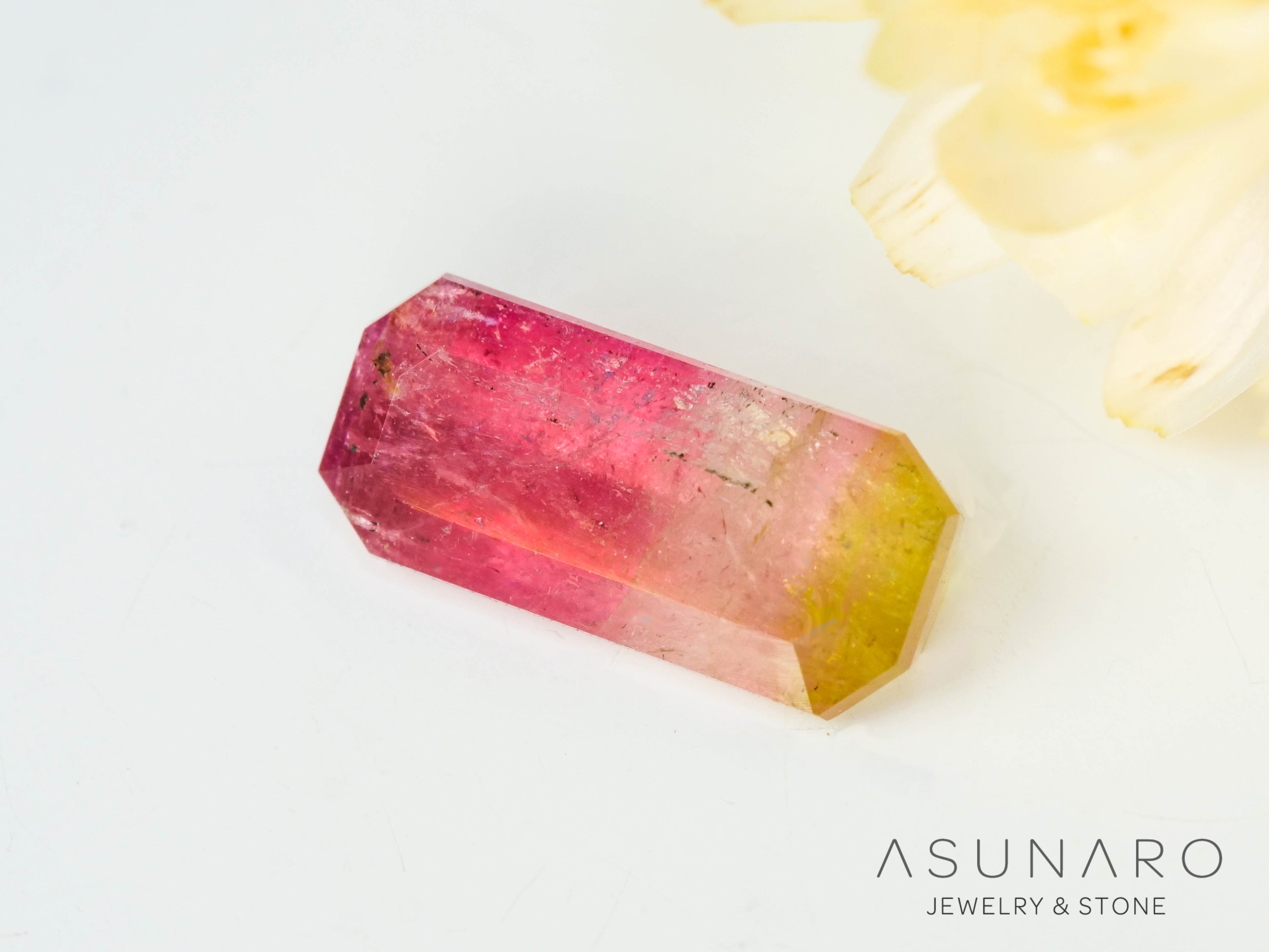 パーティーカラードトルマリン　エメラルドカット　アフガニスタン産　0.97ct【250203-2713】