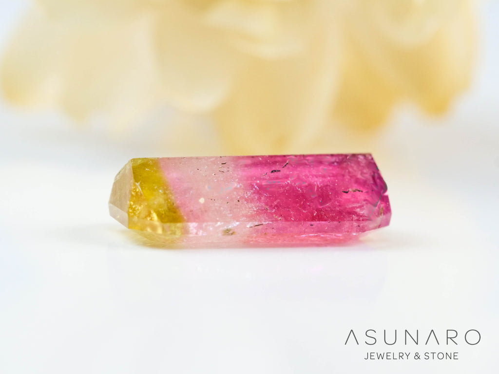 パーティーカラードトルマリン　エメラルドカット　アフガニスタン産　0.97ct【250203-2713】