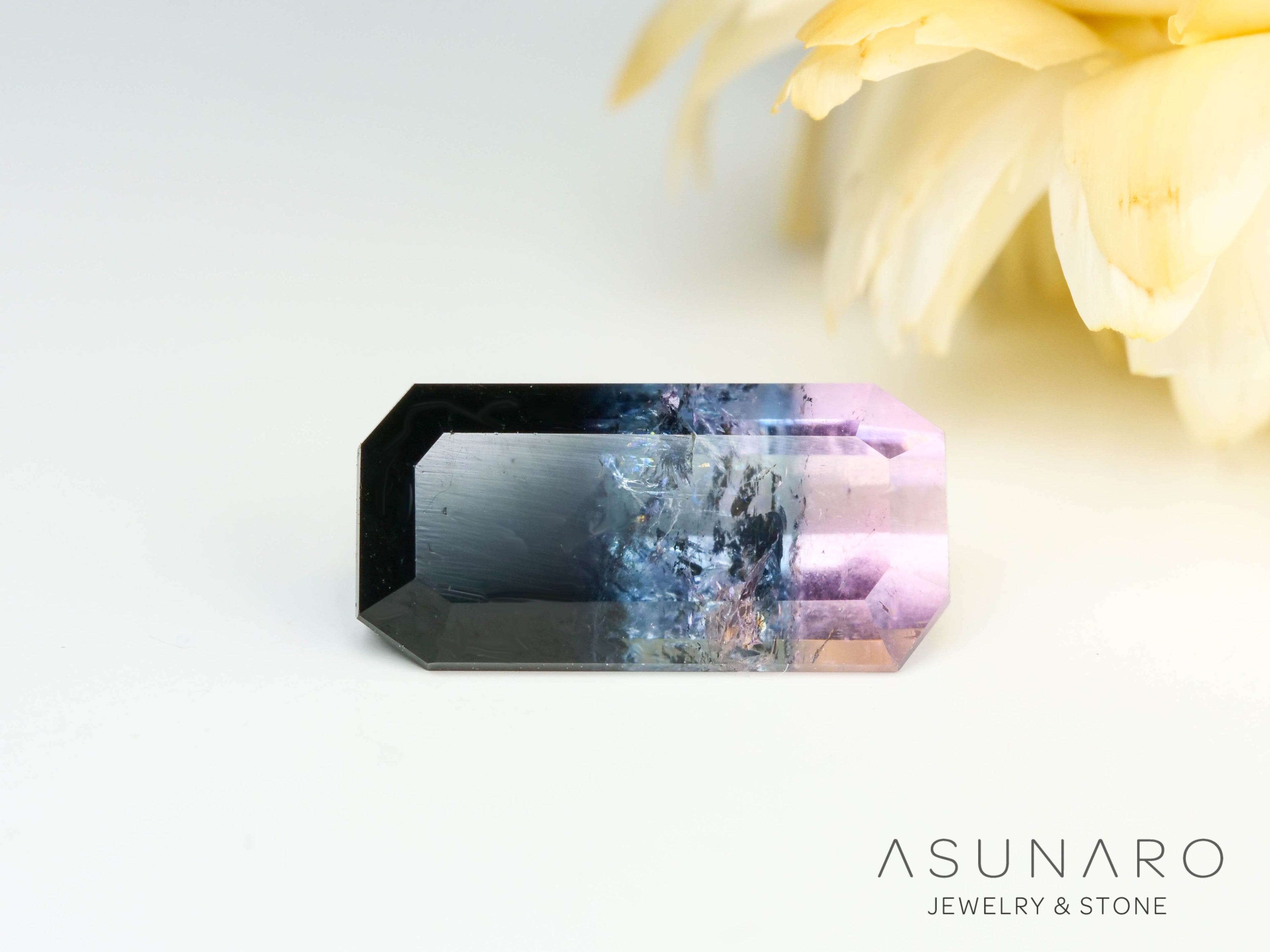 パーティーカラードトルマリン　エメラルドカット　アフガニスタン産　1.80ct【250203-2715】