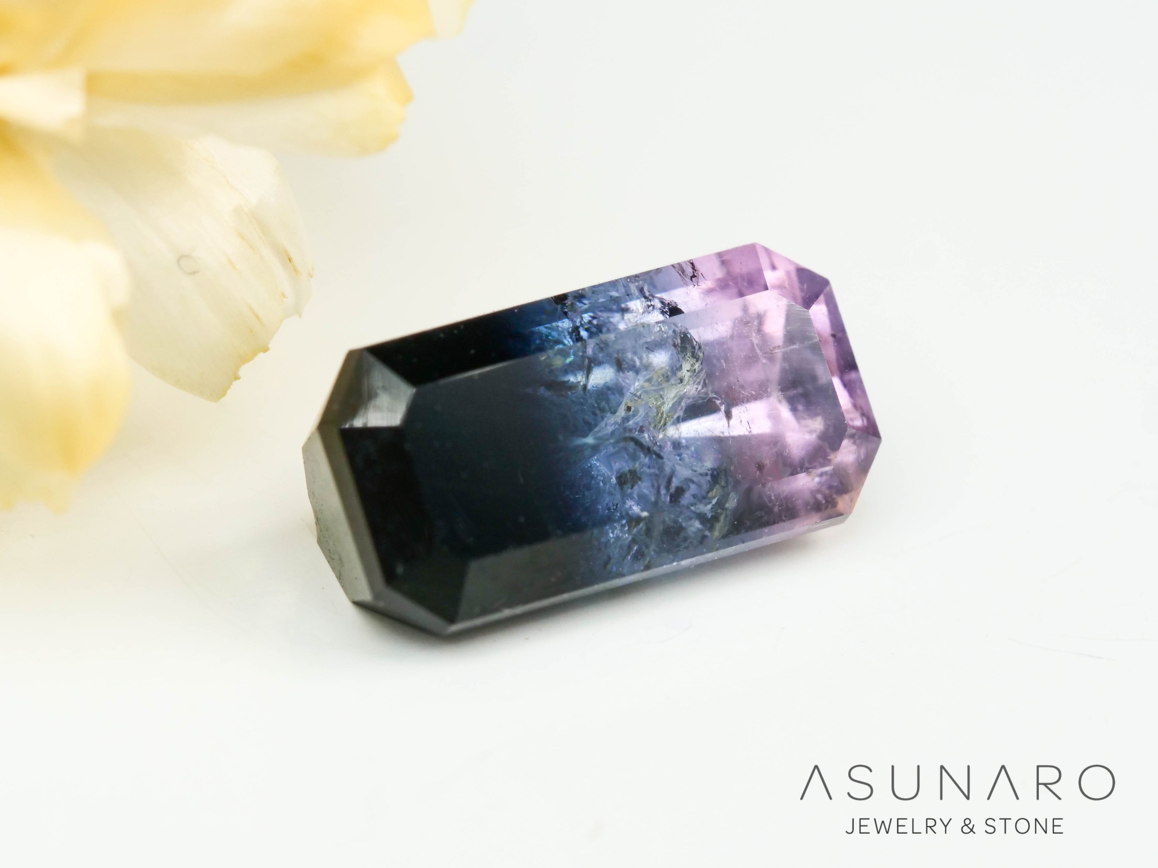 パーティーカラードトルマリン　エメラルドカット　アフガニスタン産　2.07ct【250203-2716】