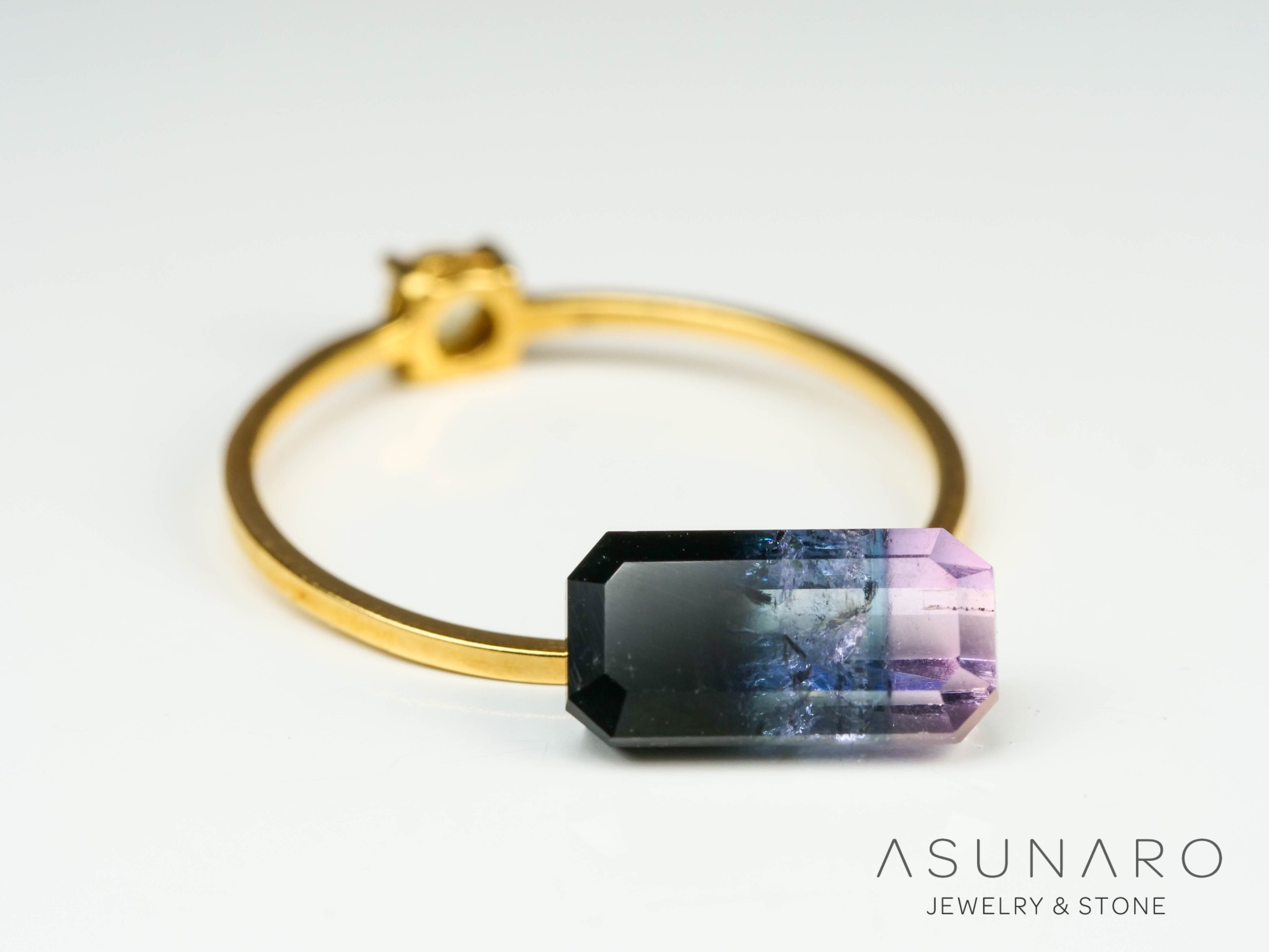 パーティーカラードトルマリン　エメラルドカット　アフガニスタン産　2.07ct【250203-2716】