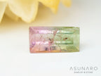 桜餅バイカラードトルマリン　スクエアカット　アフガニスタン産　0.69ct【250203-2720】