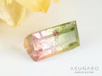 桜餅バイカラードトルマリン　スクエアカット　アフガニスタン産　0.69ct【250203-2720】