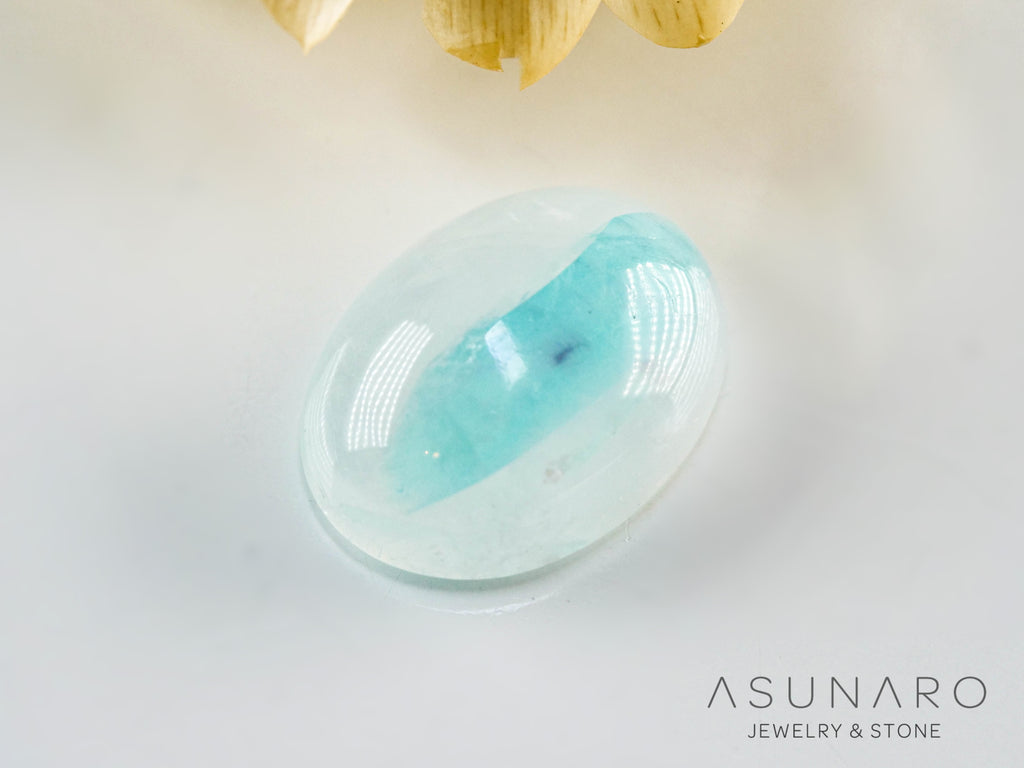 パライバトルマリンインクォーツ　カボション　 ブラジル産　1.49ct 【241112-2834】