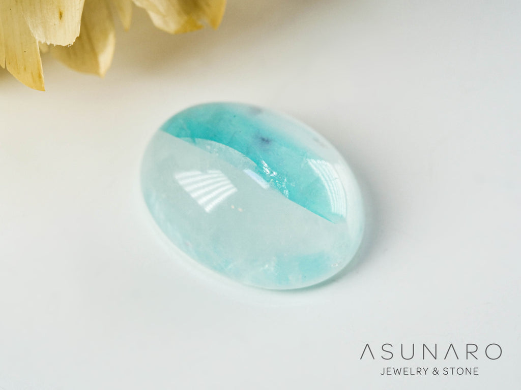 パライバトルマリンインクォーツ　カボション　 ブラジル産　1.49ct 【241112-2834】