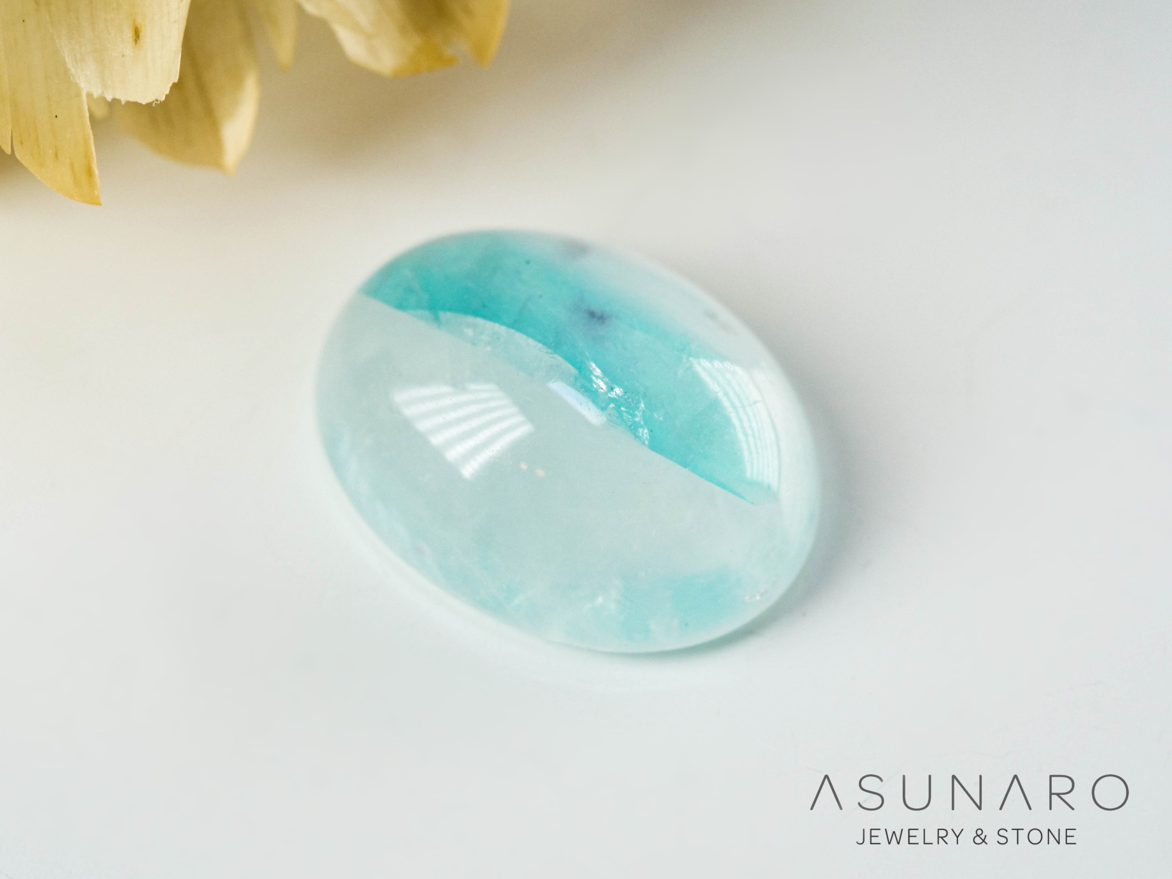 パライバトルマリンインクォーツ　カボション　 ブラジル産　1.49ct 【241112-2834】