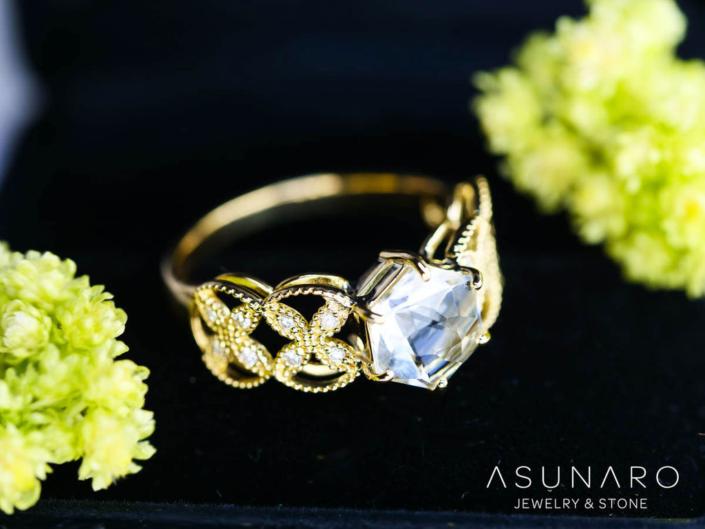 【お仕立て用】空枠番号：3512C　リング枠【オーダージュエリー用】