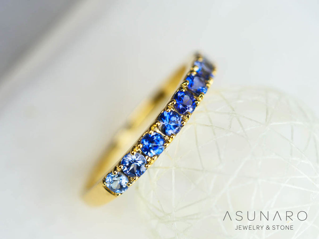 【お仕立て用】空枠番号：S9A　2.5mm用　リング枠　ハーフエタニティ【オーダージュエリー用】hpv