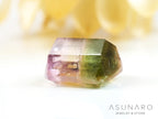 桜餅バイカラードトルマリン　エメラルドカット　アフガニスタン産　1.04ct【250203-2723】