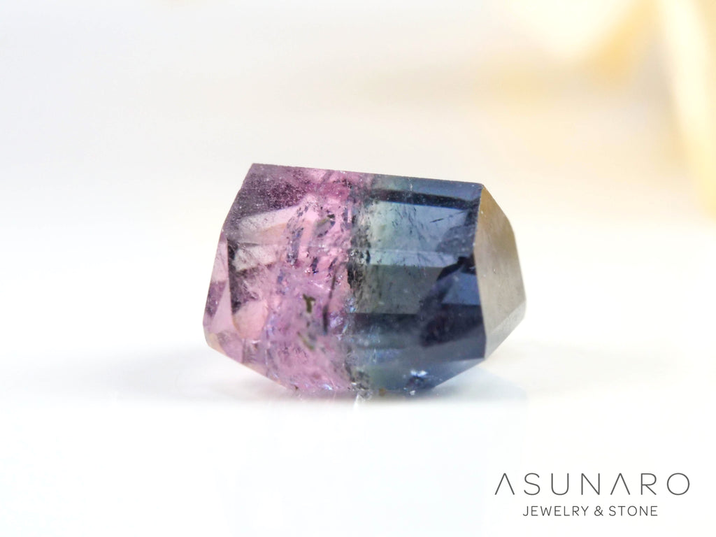 バイカラードトルマリン　エメラルドカット　アフガニスタン産　1.14ct【250203-2728】