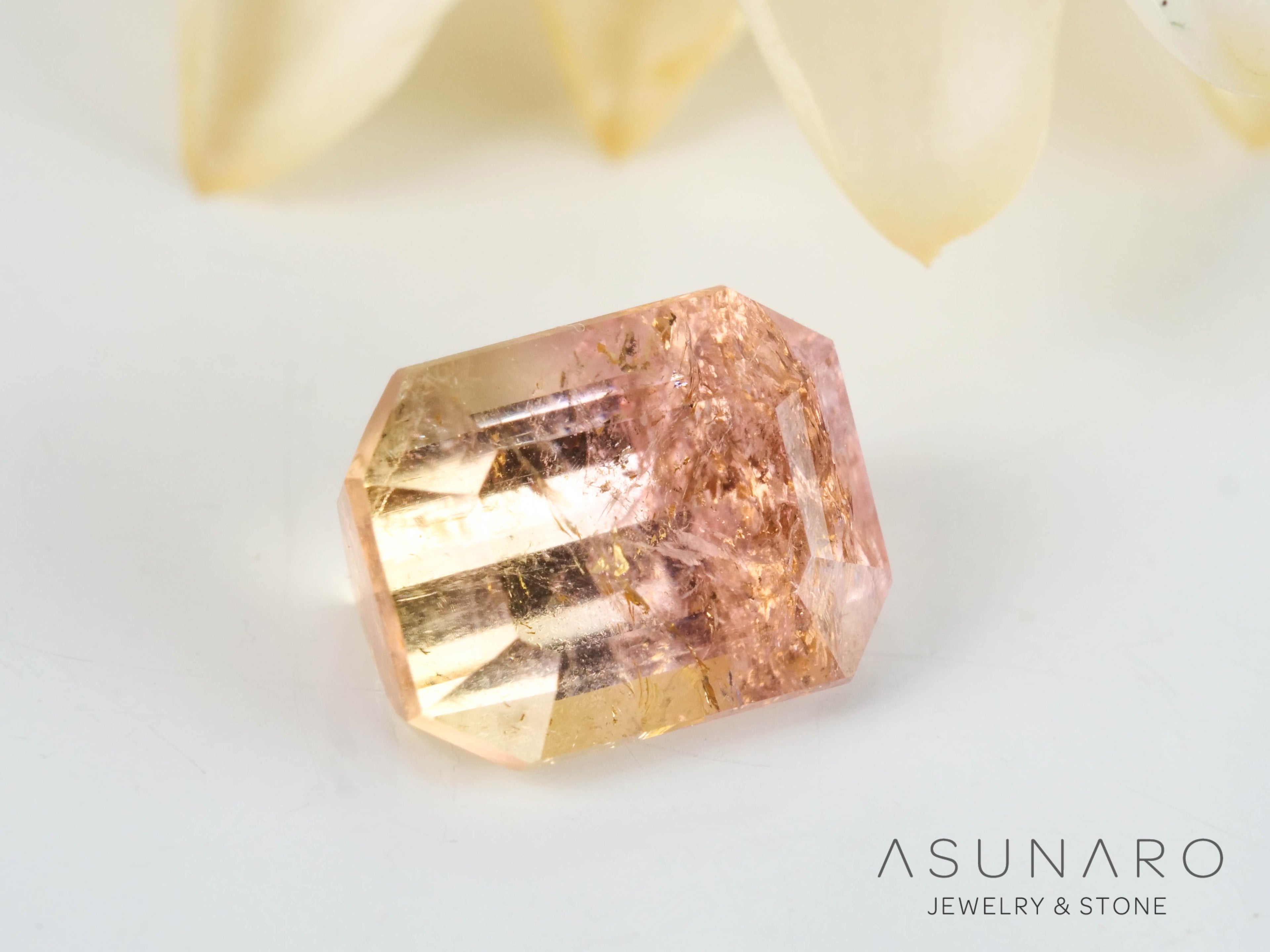 バイカラードトルマリン　エメラルドカット　アフガニスタン産　1.01ct【250203-2731】