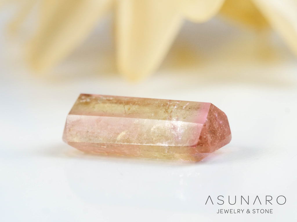 バイカラードトルマリン　エメラルドカット　アフガニスタン産　1.22ct【250203-2733】