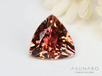 アプリコットカラートルマリン　トリリアントカット　アフガニスタン産　0.68ct【250205-2737】
