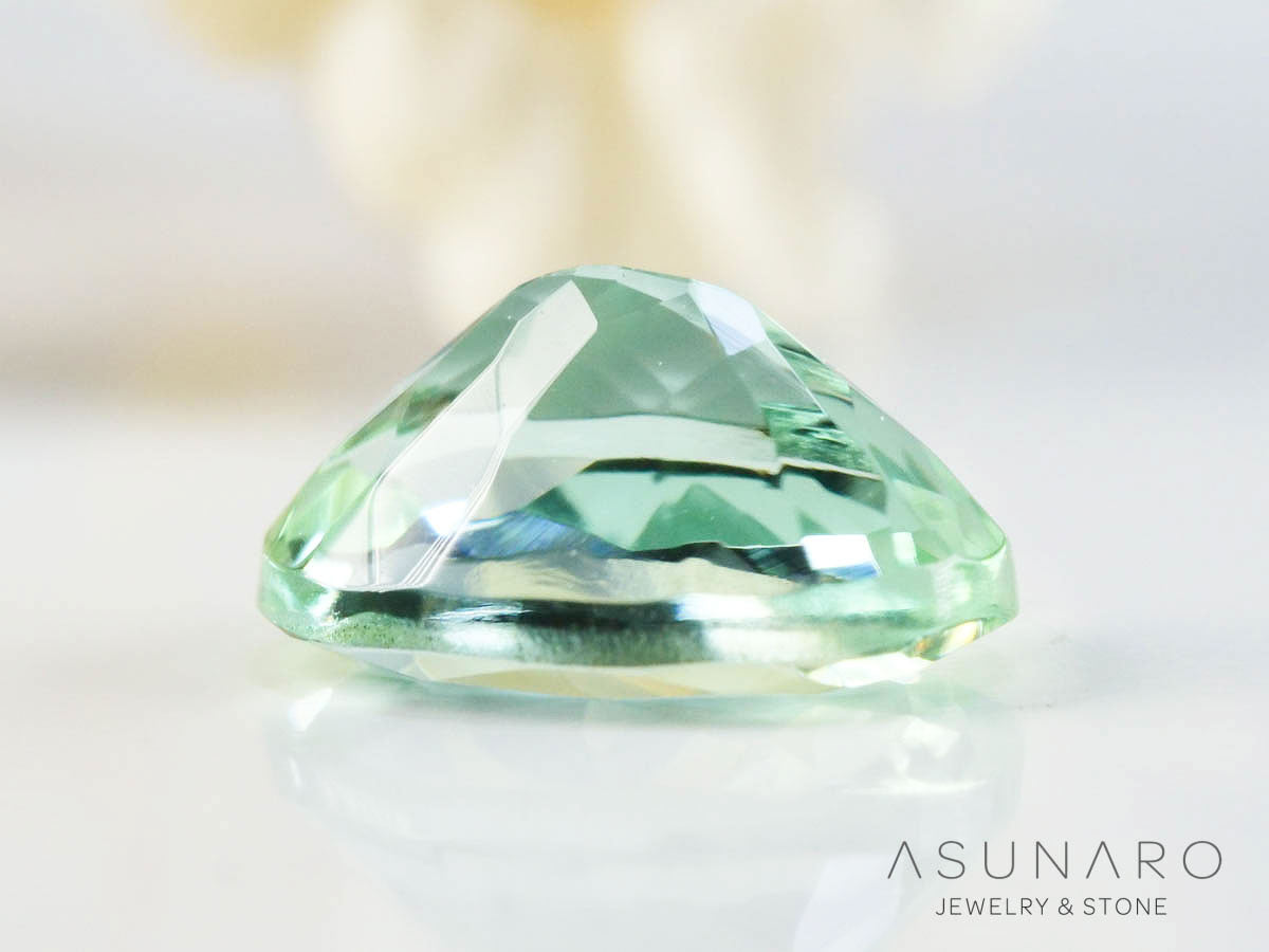 シーフォームトルマリン　オーバルカット　アフガニスタン産　0.50ct【250205-2739】