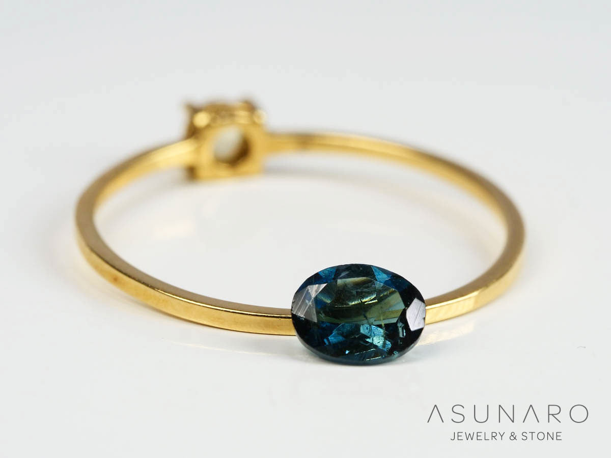 ブルートルマリン　オーバルカット　アフガニスタン産　0.37ct【250205-2742】