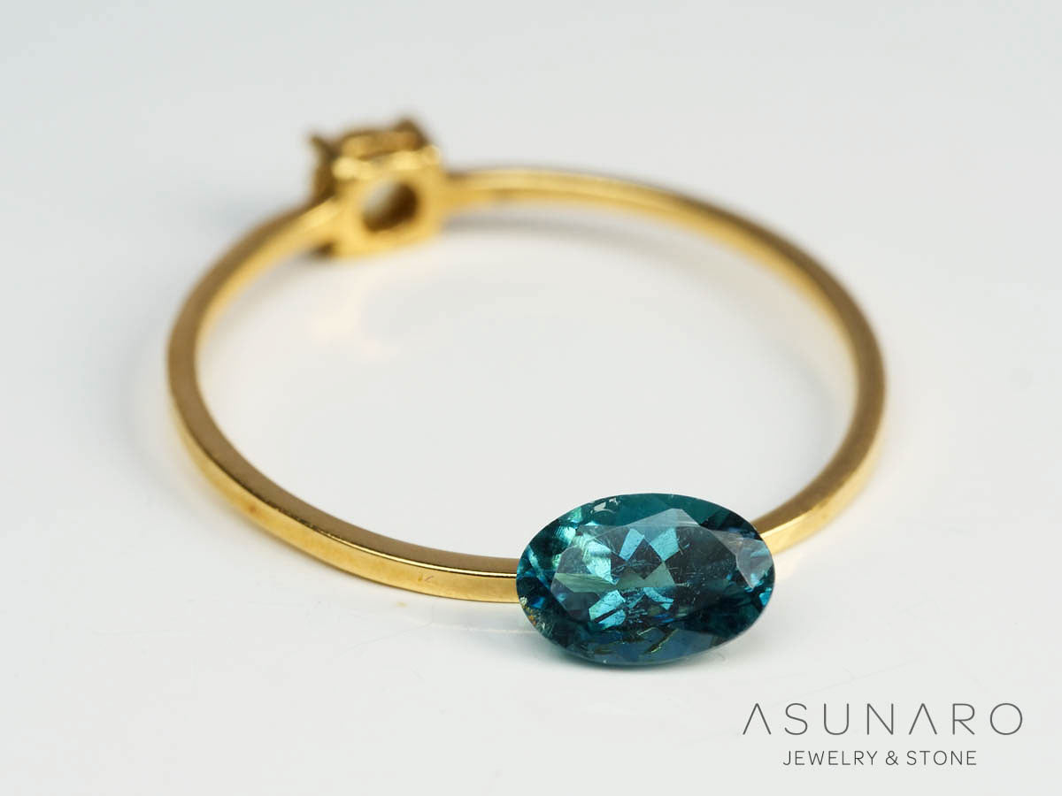 ブルートルマリン　オーバルカット　アフガニスタン産　0.54ct【250205-2743】