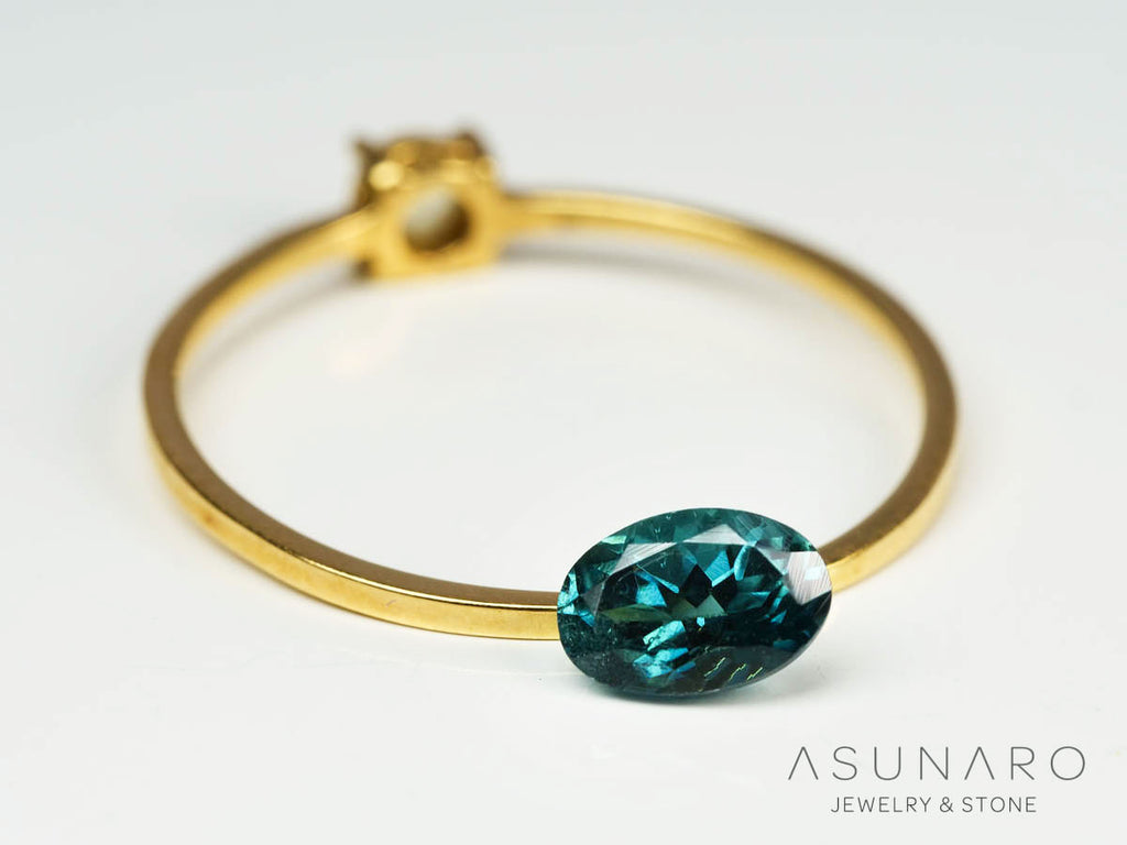 ブルートルマリン　オーバルカット　アフガニスタン産　0.49ct【250205-2744】