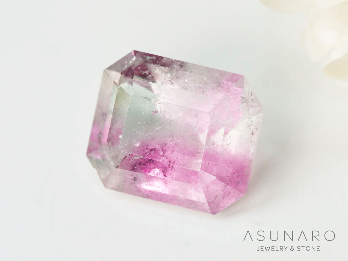 バイカラートルマリン 　エメラルドカット　アフガニスタン産 　0.72ct【250205-2747】