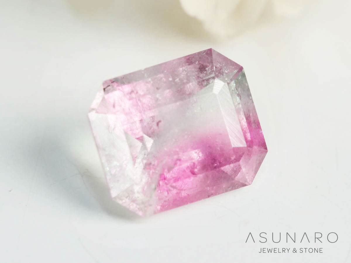 バイカラートルマリン 　エメラルドカット　アフガニスタン産 　0.72ct【250205-2747】